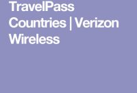 Explore the World with Verizon Wireless Travel Pass