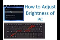 How to adjust screen brightness on a laptop