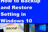 How to configure and use laptop backup and restore options