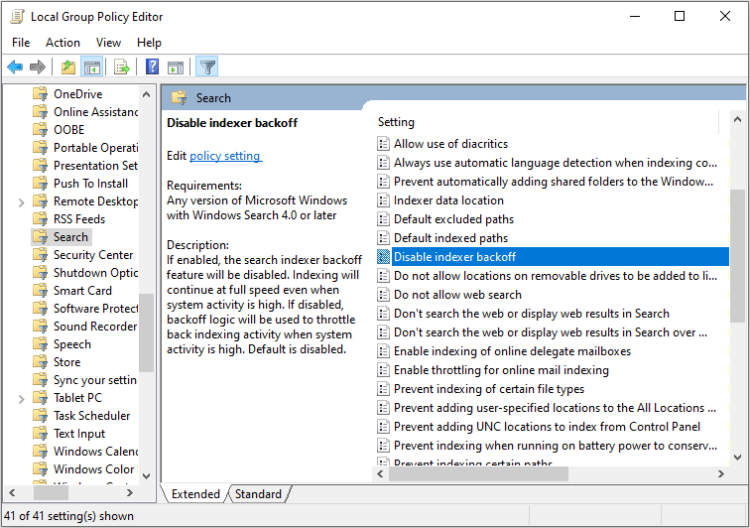 How to configure and use laptop search and indexing features