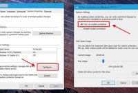 How to create a system restore point on a laptop