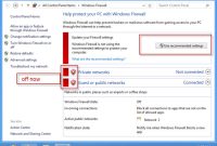 How to enable and configure firewall settings on a laptop