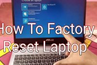 How to factory reset a laptop