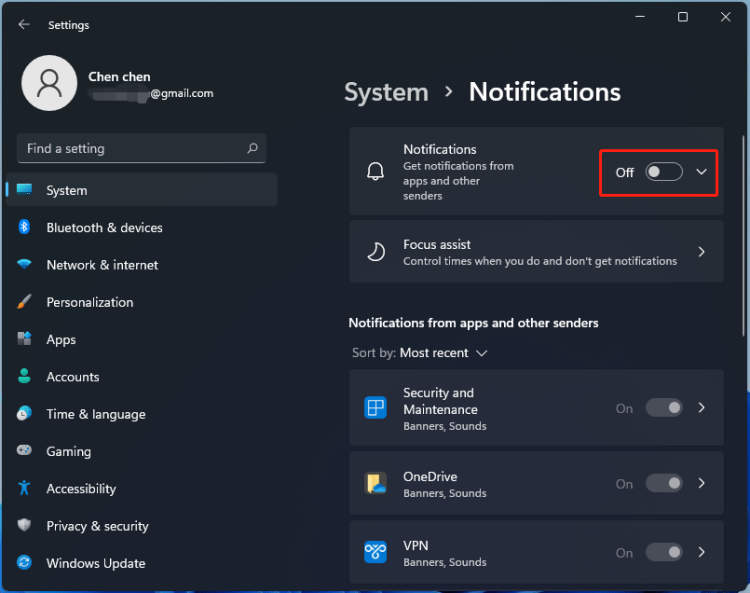 How to manage notifications on a laptop