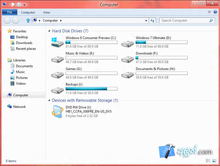 How to partition a laptop hard drive