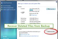 How to restore laptop from backup