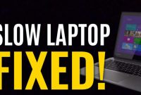 How to speed up a slow laptop