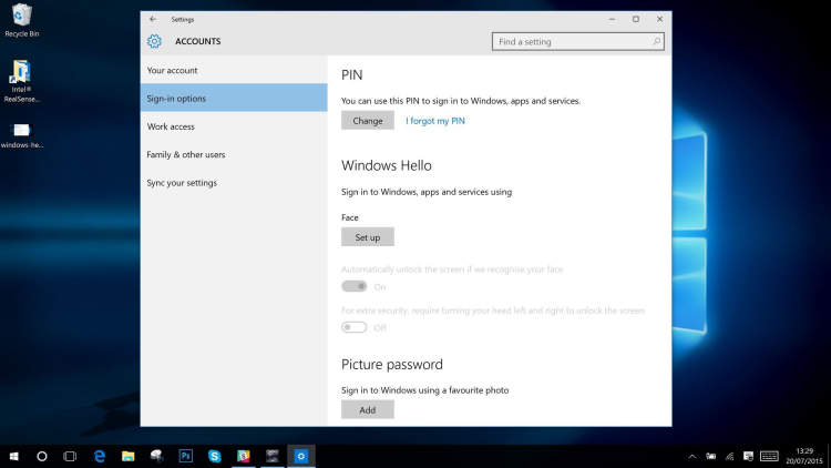 How to use Windows Hello facial recognition on a laptop