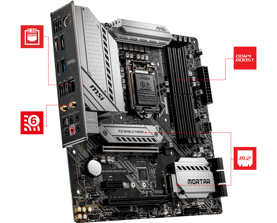 MSI MAG B460M Mortar WiFi