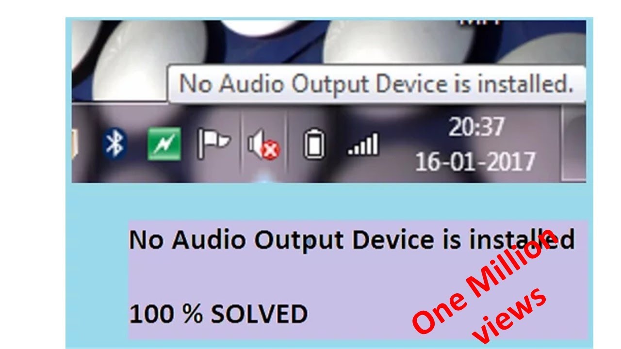 cara mengatasi no audio device are installed