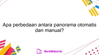 Apa perbedaan antara panorama otomatis dan manual?