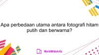 Apa perbedaan utama antara fotografi hitam putih dan berwarna?