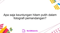 Apa saja keuntungan hitam putih dalam fotografi pemandangan?