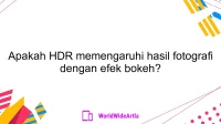 Apakah HDR memengaruhi hasil fotografi dengan efek bokeh?