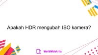 Apakah HDR mengubah ISO kamera?