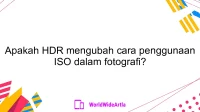 Apakah HDR mengubah cara penggunaan ISO dalam fotografi?