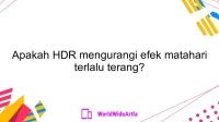 Apakah HDR mengurangi efek matahari terlalu terang?