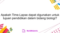 Apakah Time-Lapse dapat digunakan untuk tujuan pendidikan dalam bidang biologi?