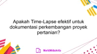 Apakah Time-Lapse efektif untuk dokumentasi perkembangan proyek pertanian?