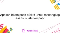 Apakah hitam putih efektif untuk menangkap esensi suatu tempat?