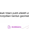 Apakah hitam putih efektif untuk menonjolkan bentuk geometris?