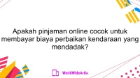 Apakah pinjaman online cocok untuk membayar biaya perbaikan kendaraan yang mendadak?