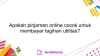 Apakah pinjaman online cocok untuk membayar tagihan utilitas?