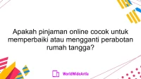 Apakah pinjaman online cocok untuk memperbaiki atau mengganti perabotan rumah tangga?