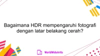 Bagaimana HDR mempengaruhi fotografi dengan latar belakang cerah?