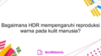 Bagaimana HDR mempengaruhi reproduksi warna pada kulit manusia?