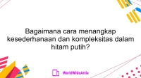 Bagaimana cara menangkap kesederhanaan dan kompleksitas dalam hitam putih?