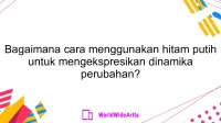 Bagaimana cara menggunakan hitam putih untuk mengekspresikan dinamika perubahan?