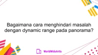 Bagaimana cara menghindari masalah dengan dynamic range pada panorama?