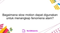 Bagaimana slow motion dapat digunakan untuk menangkap fenomena alam?