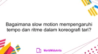 Bagaimana slow motion mempengaruhi tempo dan ritme dalam koreografi tari?